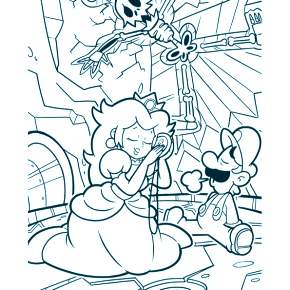 Раскраска Марио