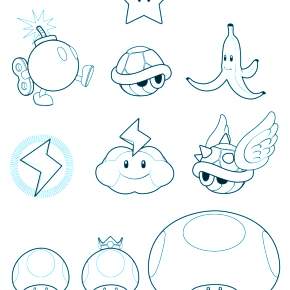 Раскраска Марио