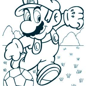 Раскраска Марио