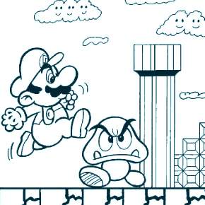 Раскраска Марио