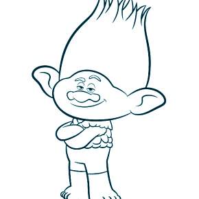 Раскраска Тролли