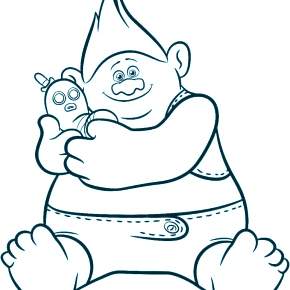 Раскраска Тролли