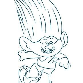 Раскраска Тролли