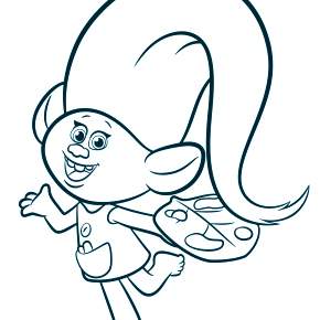 Раскраска Тролли