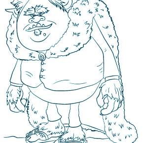 Раскраска Тролли