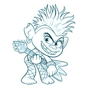 Раскраска Тролли