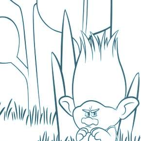 Раскраска Тролли