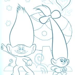 Раскраска Тролли