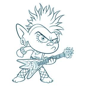 Раскраска Тролли