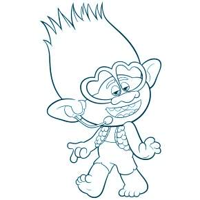 Раскраска Тролли