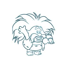 Раскраска Тролли