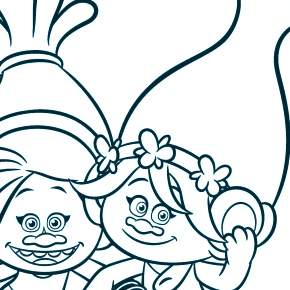 Раскраска Тролли