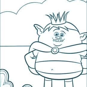 Раскраска Тролли