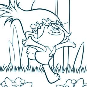 Раскраска Тролли