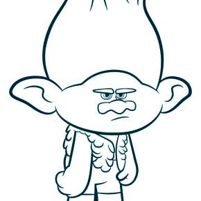 Раскраска Тролли