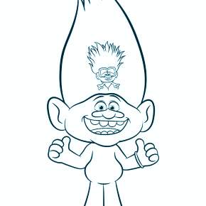 Раскраска Тролли