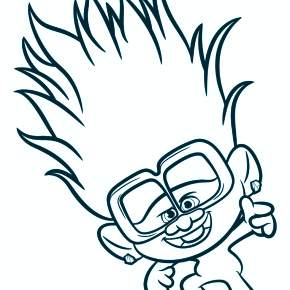 Раскраска Тролли