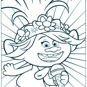 Раскраска Тролли