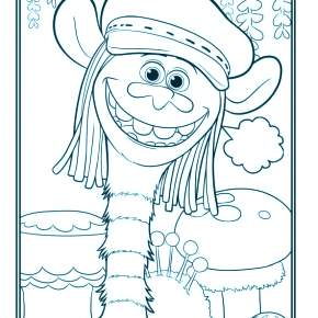 Раскраска Тролли