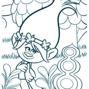 Раскраска Тролли