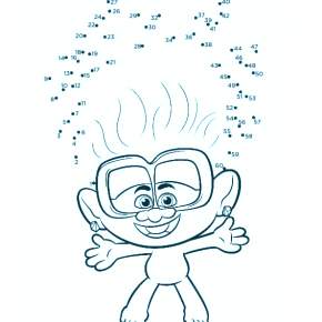 Раскраска Тролли