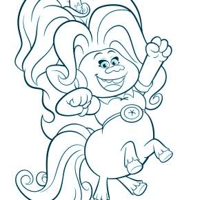 Раскраска Тролли