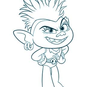 Раскраска Тролли