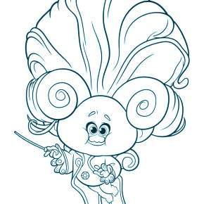 Раскраска Тролли