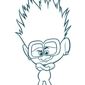 Раскраска Тролли