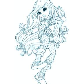 Раскраска кукла Мокси Раскраска кукла Мокси