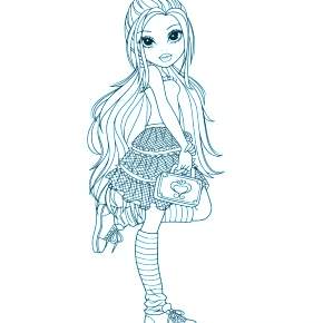 Раскраска кукла Мокси Раскраска кукла Мокси