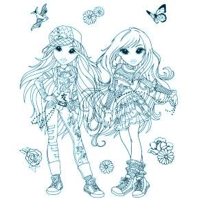 Раскраска кукла Мокси Раскраска кукла Мокси