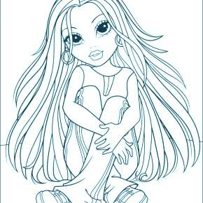 Раскраска кукла Мокси Раскраска кукла Мокси