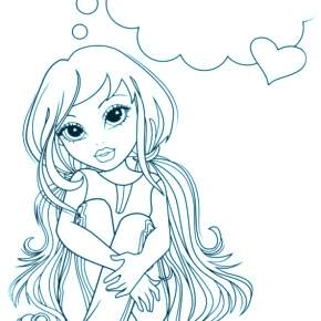 Раскраска кукла Мокси Раскраска кукла Мокси