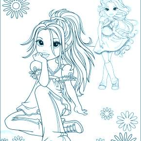 Раскраска кукла Мокси Раскраска кукла Мокси