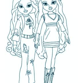 Раскраска кукла Мокси Раскраска кукла Мокси