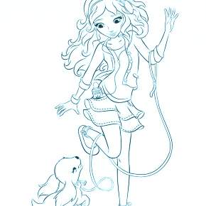 Раскраска кукла Мокси Раскраска кукла Мокси