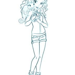 Раскраска кукла Мокси Раскраска кукла Мокси