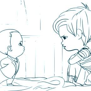 Раскраска Босс Молокосос