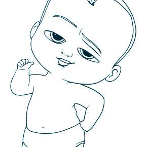 Раскраска Босс Молокосос