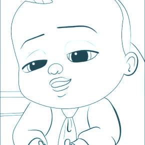 Раскраска Босс Молокосос