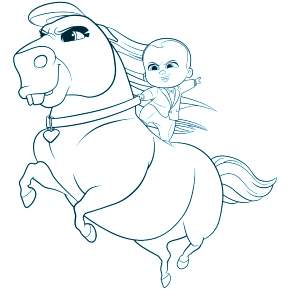 Раскраска Босс Молокосос