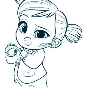 Раскраска Босс Молокосос