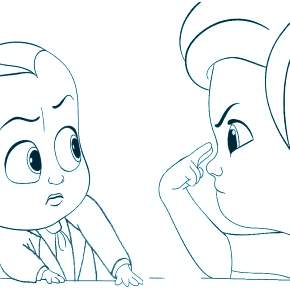 Раскраска Босс Молокосос