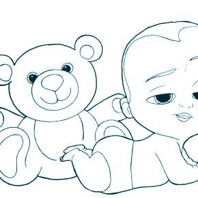 Раскраска Босс Молокосос