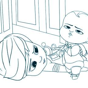 Раскраска Босс Молокосос