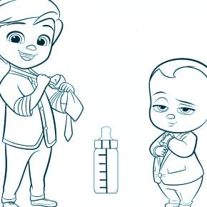 Раскраска Босс Молокосос