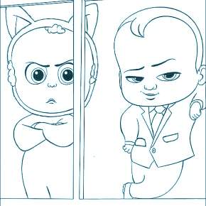 Раскраска Босс Молокосос