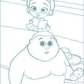 Раскраска Босс Молокосос