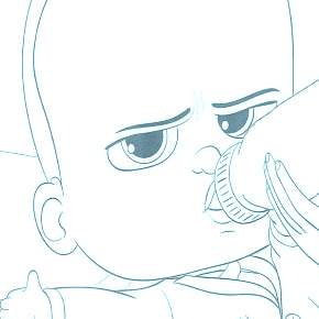 Раскраска Босс Молокосос